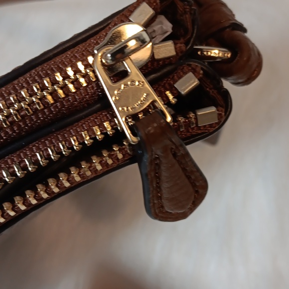 Coach Brown Wristlet - Picture 4 of 8